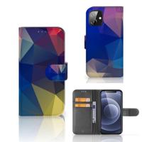 Apple iPhone 12 Mini | Book Case | Polygon Dark - thumbnail