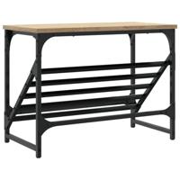 Schoenenrek 60x30x45 cm bewerkt hout sonoma eikenkleurig - thumbnail