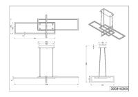 Trio Led hanglampSalinas 110cm wit - 320310331 - thumbnail