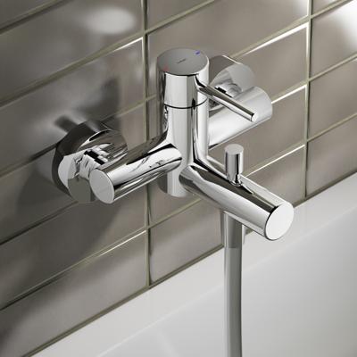 Badmengkraan Hotbath Buddy Opbouw 1-hendel Geborsteld Nikkel Badmengkraan Hotbath Buddy Opbouw 1-hendel Geborsteld Nikkel