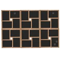 Fotolijst voor 24x(13x18 cm) foto MDF lichtbruin - thumbnail