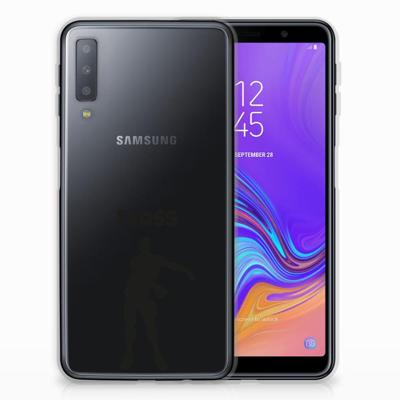 Samsung Galaxy A7 (2018) Telefoonhoesje met Naam Floss Samsung Galaxy A7 (2018) Telefoonhoesje met Naam Floss