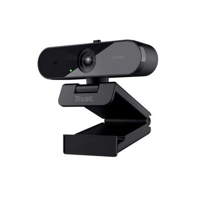 Trust TW-200 ECO Full HD-webcam 1920 x 1080 Pixel Standvoet, Klemhouder Trust TW-200 ECO Full HD-webcam 1920 x 1080 Pixel Standvoet, Klemhouder