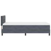 Boxspringbed met matras fluweel donkergrijs 100x200 cm - thumbnail