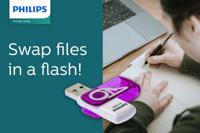 Philips FM64FD00B USB flash drive 64 GB USB Type-A 3.0 (3.1 Gen 1) Paars, Wit - thumbnail