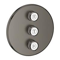 Opbouwdeel GROHE Smartcontrol Volume, Rond (3X) Hard Graphite Geborsteld - thumbnail