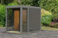 Karibu | Ares 1 Buitensauna | Terragrijs-Grijs - thumbnail