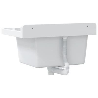 VidaXL Wasbak wandgemonteerd 50x35x24 cm hars wit