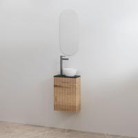 Toiletmeubelset Best-Design Mali Halifax Onderkast + Mat Zwart Meubelblad - thumbnail