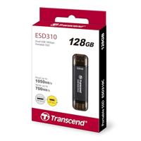 Transcend 128 GB Externe SSD harde schijf Meerdere kleuren TS128GESD310C - thumbnail