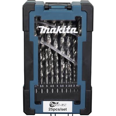 Makita D-78368 Metaal-spiraalboorset 1 mm, 1.5 mm, 2 mm, 2.5 mm, 3 mm, 3.5 mm, 4 mm, 4.5 mm, 5 mm, 5.5 mm, 6 mm, 6.5 mm, 7 mm, 7.5 mm, 8 mm, 8.5 mm, 9 mm, 9.5 Makita D-78368 Metaal-spiraalboorset 1 mm, 1.5 mm, 2 mm, 2.5 mm, 3 mm, 3.5 mm, 4 mm, 4.5 mm, 5 mm, 5.5 mm, 6 mm, 6.5 mm, 7 mm, 7.5 mm, 8 mm, 8.5 mm, 9 mm, 9.5