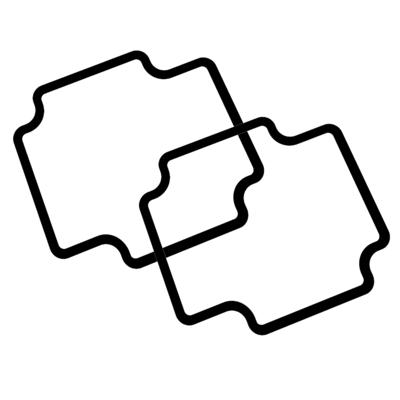 Hammond Electronics 1550Z104GASKET Afdichting Silicone Zwart (l x b x h) 64 x 58 x 2 mm 2 stuk(s)