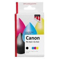 Inktcartridge Quantore alternatief tbv Canon PG-512 CL-513 zwart + 3 kleuren - thumbnail
