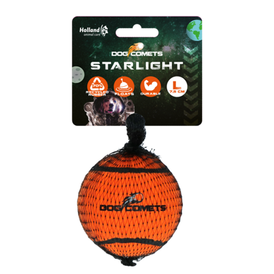 Dog Comets Tennisbal Starlight L Oranje