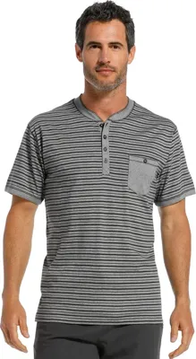 Grijs gestreept pyjama shirt Grijs gestreept pyjama shirt