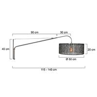 Steinhauer RVS leeslampGramineus met kap - 9325ST - thumbnail