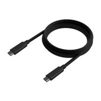 AISENS - A107-0706 - USB 3.2 Gen1 5Gbps 4K @60Hz 3A 60W E-Marker, Type USB-C/M-USB-C/M, zwart, 4.0M - thumbnail