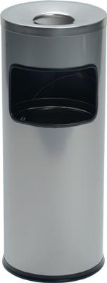 Durable DURABLE - Asch-/Mülleimer - rund - 17 L - Metall 333223 Papierbak 17 l Metaal (Ø x h) 250 mm x 630 mm Zilver Met asbak 1 stuk(s) Durable DURABLE - Asch-/Mülleimer - rund - 17 L - Metall 333223 Papierbak 17 l Metaal (Ø x h) 250 mm x 630 mm Zilver Met asbak 1 stuk(s)