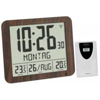 TFA Dostmann 60.4518.08 Wandklok Zendergestuurd 248 mm x 25 mm x 206 mm Hout - thumbnail