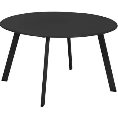 Bijzettafel Buiten Metaal Ø70cm Donker Grijs