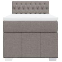 Boxspring met matras stof taupe 180x200 cm - thumbnail