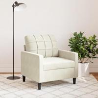 Fauteuil 60 cm fluweel crmekleurig - thumbnail