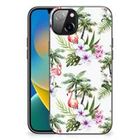 iPhone 14 Plus Dierenprint Telefoonhoesje Flamingo Palms - thumbnail