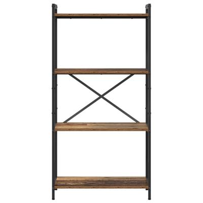 Boekenkast Oud hout 60 x 30 x 118 cm Hout en Staal Boekenkast Oud hout 60 x 30 x 118 cm Hout en Staal