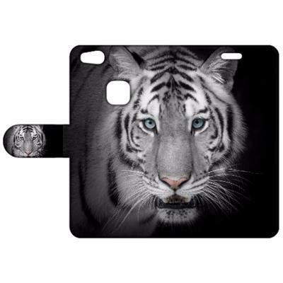 Huawei P10 Lite | Telefoonhoesje | Met pasjeshouder | Tijger Huawei P10 Lite | Telefoonhoesje | Met pasjeshouder | Tijger