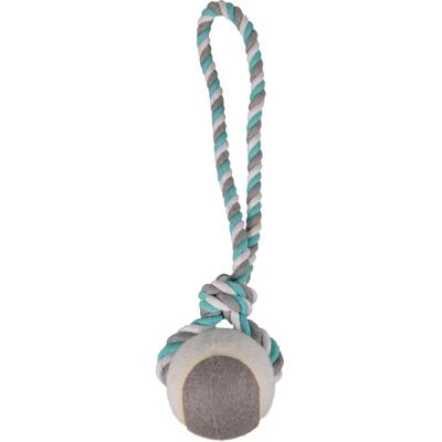 Hondenspeelgoed Jim Trektuig met Tennisbal Groen - 9,5 cm