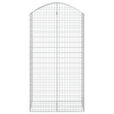 Schanskorf gewelfd 100x50x180/200 cm gegalvaniseerd ijzer