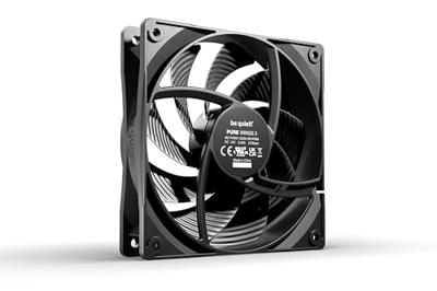 Be Quiet! pure wings 3 pwm high-speed case fan (zwart, 120 x 120 x 25 mm)