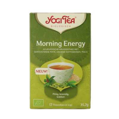 Yogi Tea Morning energy bio 17 Zakjes Yogi Tea Morning energy bio 17 Zakjes