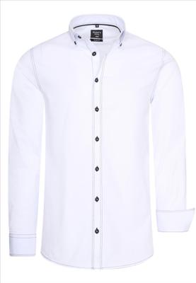 Italian Style - Heren Overhemd - Wit - Casual - Style-Italy