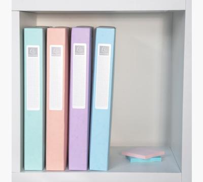 Exacompta Aquarel elastobox uit glanskarton, ft A4+, rug van 4 cm, met 3 kleppen, geassorteerde kleuren