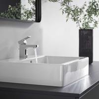 Wastafelmengkraan HansGrohe Vernis Shape Eengreeps 70 Zinc Met Trekwaste Chroom - thumbnail