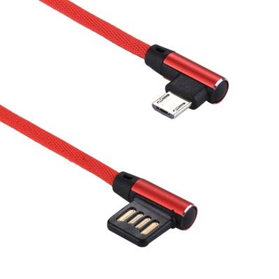 1m 2.4A Output USB naar Micro USB-dubbele elleboog Design Nylon weven stijl Sync opladen kabel voor Samsung Huawei Xiaomi HTC LG Sony Lenovo en 1m 2.4A Output USB naar Micro USB-dubbele elleboog Design Nylon weven stijl Sync opladen kabel voor Samsung Huawei Xiaomi HTC LG Sony Lenovo en
