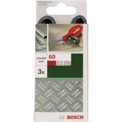 Bosch Accessoires 3-delige schuurbandenset 13X455mm | G40 | Bm | Ongeperf | Span - 2609256240