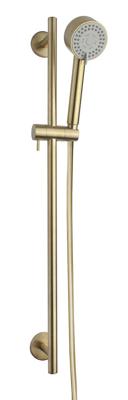 Cadans luxe glijstangset geborsteld messing