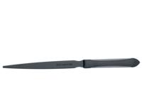 MAUL briefopener Pro 21.5cm, vlak model, zwart handvat van soft kunststof, RVS opener ook zwart - thumbnail