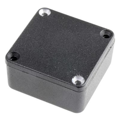 Hammond Electronics 1590LLBBK Universele behuizing 50 x 50 x 25 Aluminium Spuitgieten Zwart 1 stuk(s)