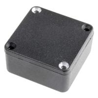 Hammond Electronics 1590LLBBK Universele behuizing 50 x 50 x 25 Aluminium Spuitgieten Zwart 1 stuk(s) - thumbnail