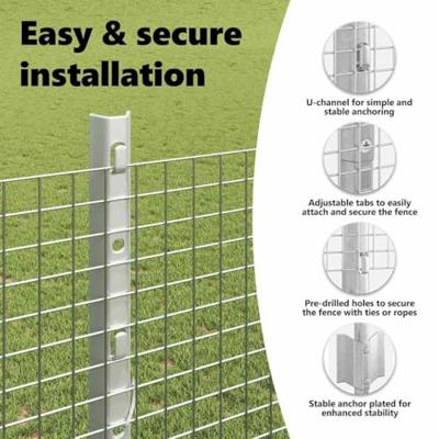 VidaXL Hek met paal zilver 1,2 x 25 m staal