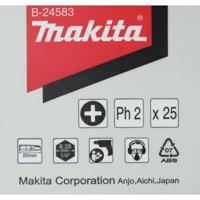 Makita Accessoires Schroefbit PH2x25mm 25 stuks - B-24583 - B-24583 - thumbnail