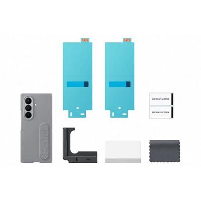 Samsung Silicone Case voor Samsung Galaxy Z Fold7 5G Telefoonhoesje Grijs Samsung Silicone Case voor Samsung Galaxy Z Fold7 5G Telefoonhoesje Grijs