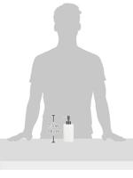 MSV Zeeppompje|dispenser - Kubik - kunststeen - wit- 7 x 17 cm - thumbnail