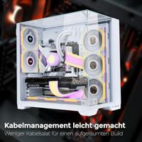 Lian Li Lian Li UNI FAN SL Wireless LCD Lüfter, ARGB, PWM - Reverse Blade, 120 mm, weiß PC-ventilator Wit (b x h x d) 120 x 124.5 x 28 mm - thumbnail