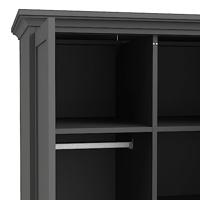 Kledingkast Amber - antraciet - 201x96x61 cm - thumbnail