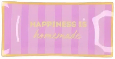 Daan Kromhout Design tegeltje glas happiness is homemade 20x10cm