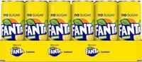 Frisdrank fanta lemon zero blik 330ml | 24 stuks - thumbnail